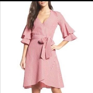 Charles Henry Red Gingham Dresss